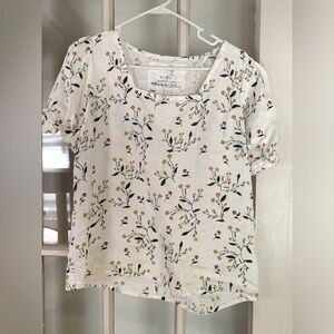 Notperfectlinen CHANIA puff sleeve linen top size medium